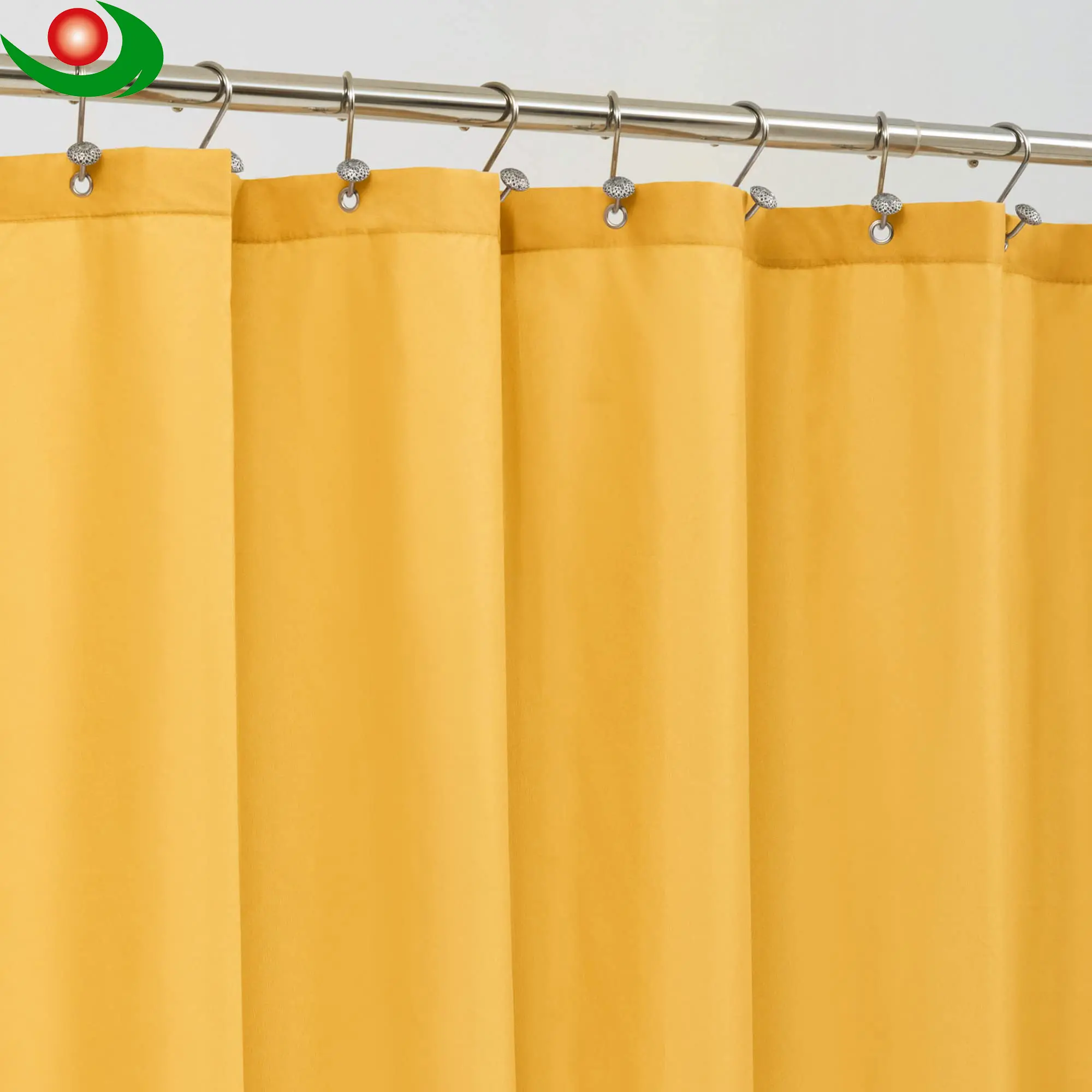 Fabric Shower Curtains liner Water-Resistant Bath Curtain